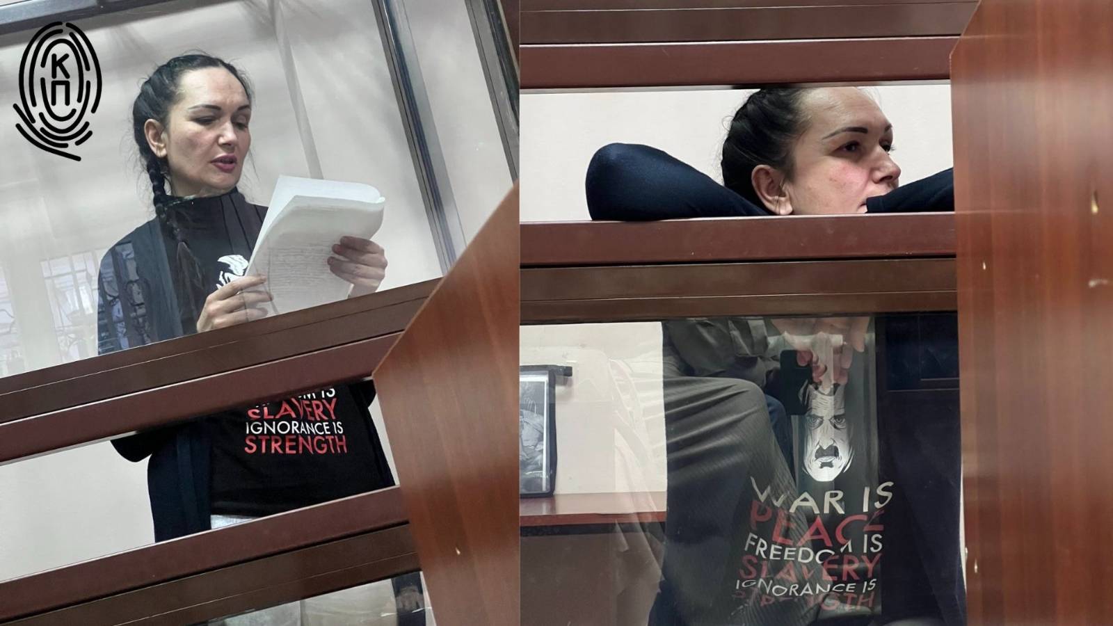 Ірина Данилович під час розгляду справи в залі "суду". Фото: "Кримський процес"